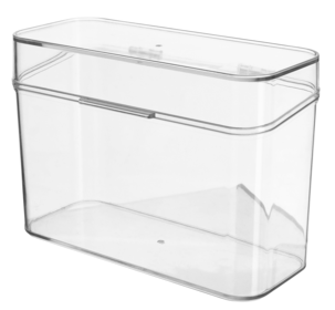 Brödlåda för hårt bröd, plast, 20 x 9 x 14 cm