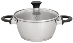 Gryt-/kastrullset 2 delar, rostfritt stål