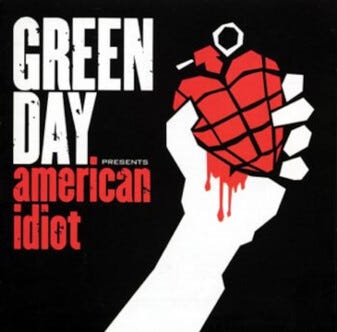 Green Day American Idiot vinylplate