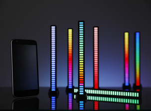 LED-lista, väritehosteita, ladattava 18 cm