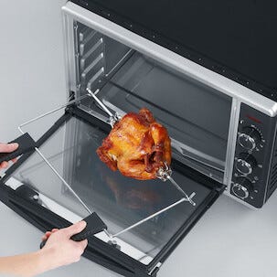 Severin TO 2058 Miniuuni, jossa pizzakivi, 42 l, 1800 W