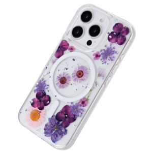 Anmiki mobildeksel Flower for iPhone 17e / 16e / 15 / 14 / 13