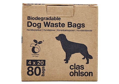 Hundbajspåsar 80-pack