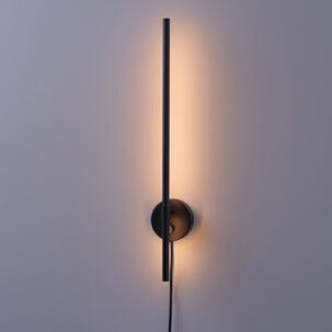 Northlight Louie dimbar vegglampe svart, 60 cm