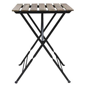 Utemöbler, bord och två stolar