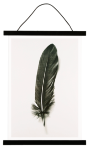 Plakatlist med akrylglass, svart