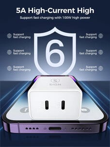 SiGN 2 x USB-C PD snabbladdare 40 W