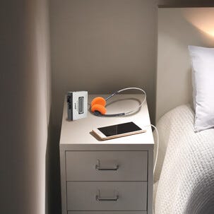 Groov-e bärbar kassettspelare Bluetooth vit, PS530SR