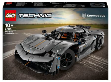LEGO Technic Koenigsegg Jesko Absolut harmaa hyperauto 42173, yli 10-vuotiaille