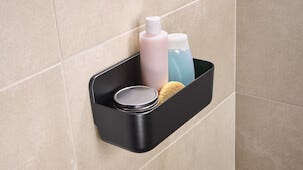 Tesa Lavaa duschkorg självhäftande, svart