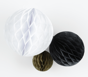 Pappersdekoration bollar