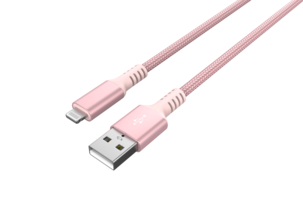 Tygklädd USB-A till Lightning laddkabel för iPhone 1,5m Clas Ohlson