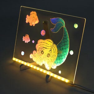 LED-ritplatta 30 x 20 cm med ställ, USB-C
