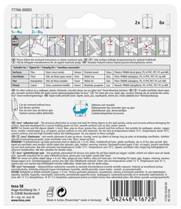 Tesa limspiker, 2-pack