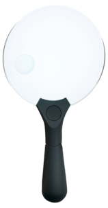 Förstoringsglas med lampa, 2x och 4,5x förstoring