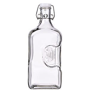 Glasflaska med grepp