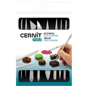 Cernit Tool Kit verktøy for leire, 8-pakning