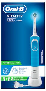 Oral-B Vitality 170 Cross Action, elektrisk tannbørste med 2 børstehoder