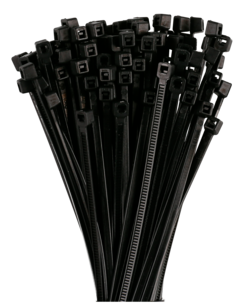 Buntebånd svarte, 100-pack