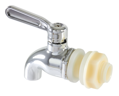 Tappkran till behållare, plast, 17 mm