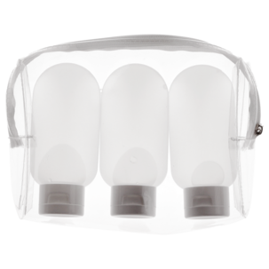 Reseförpackningar för shampoo och hudvård, 3-pack