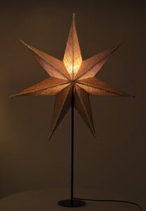 Northlight stor adventsstjärna jute, natur, 75 cm