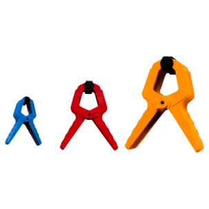 Muovipuristin, 3 eri kokoa, 10 kpl