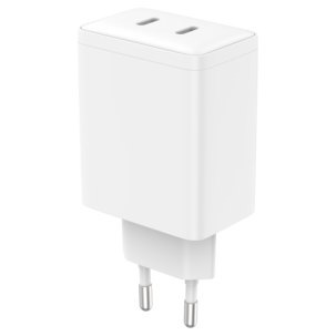 Lader USB-C 2 porter GaN PD, 45 W