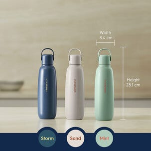Sodastream Fizz & Go flaska, rostfritt stål, 0,9 l