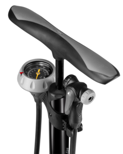 Asaklitt cykelpump med tryckmätare
