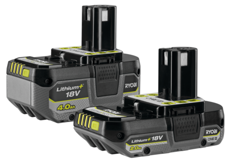 Ryobi Akku One+ Compact 18 V 2,0 Ah ja 4,0 Ah RB18242X