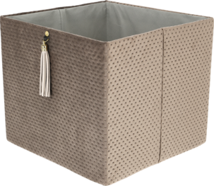 Förvaringslåda kvadrat, sammet