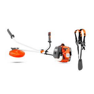 Husqvarna 122R bensindrevet ryddesag med trimmerhode og sele