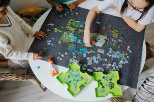 Trefl Puzzle Sorter Lajittelulaatikko palapeleille, 6 laatikkoa