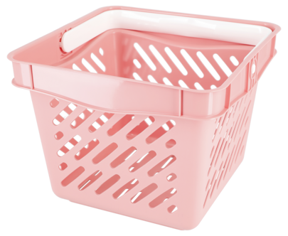 Kundkorg plast mini, med handtag, 27 x 27 x 21 cm