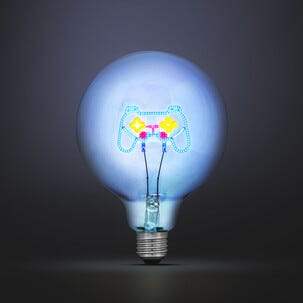 LED-lampa med lysande motiv E27 4 W dimbar