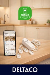 Deltaco Smart Home Vesivuotohälytin sovelluksella, 4 anturia