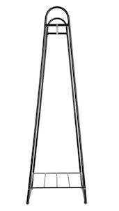 Vaaterekki kenkähyllyllä, musta