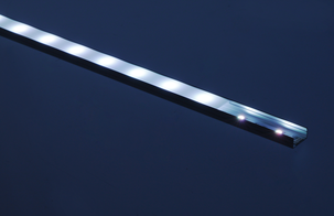 Aluminiumprofil till LED-list, med frostat lock, 1 m