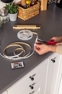 LED-list RGB med fargekombinasjoner og fjernkontroll, Cotech