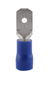 Flatstift 2,5 mm blå hann, 10-pakning