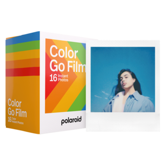 Polaroid Go färgfilm med vit ram, 16 bilder, 2-pack