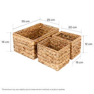 Säilytyskori ruskea, 3 kpl