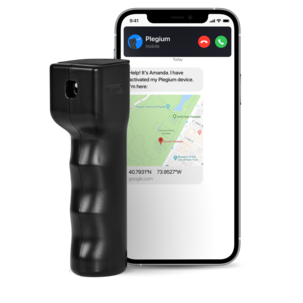 Plegium Smart Mini 3-i-1 forsvarsspray, alarm, app
