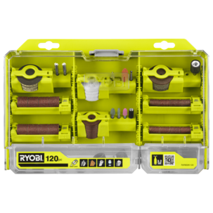 Ryobi RAR800K-120 tillbehörssats multiverktyg, 120 delar