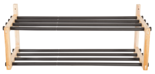 Laajennettava hattuhylly puu/metalli