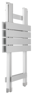 Campingbord aluminium 48 x 50 cm, hopfällbart 