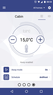 Adax Clea H 08 WT panelovn med WiFi 400 V, 800 W