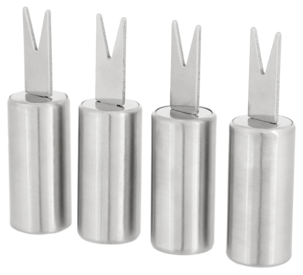 Majshållare rostfritt stål, 4-pack