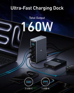Anker Prime dokkingstasjon 14-i-1 160W Dual Display